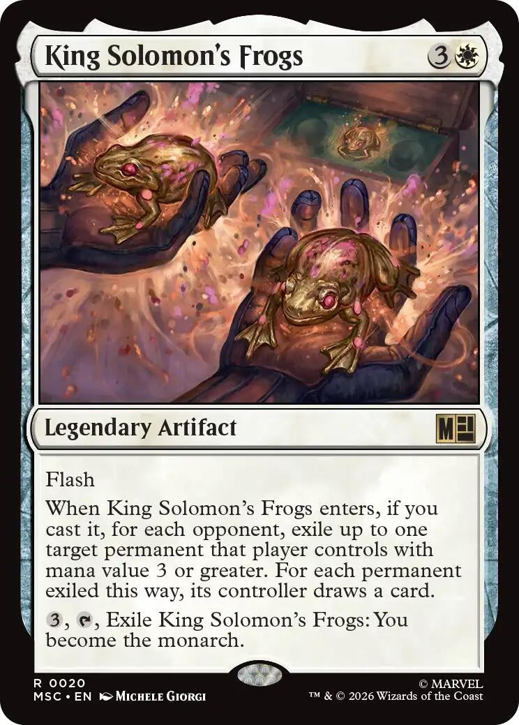 Image for King Solomon's Frogs (Surge Foil) (20) (Foil) (Commander: Marvel Super Heroes) (MSC) - Magic: The Gathering