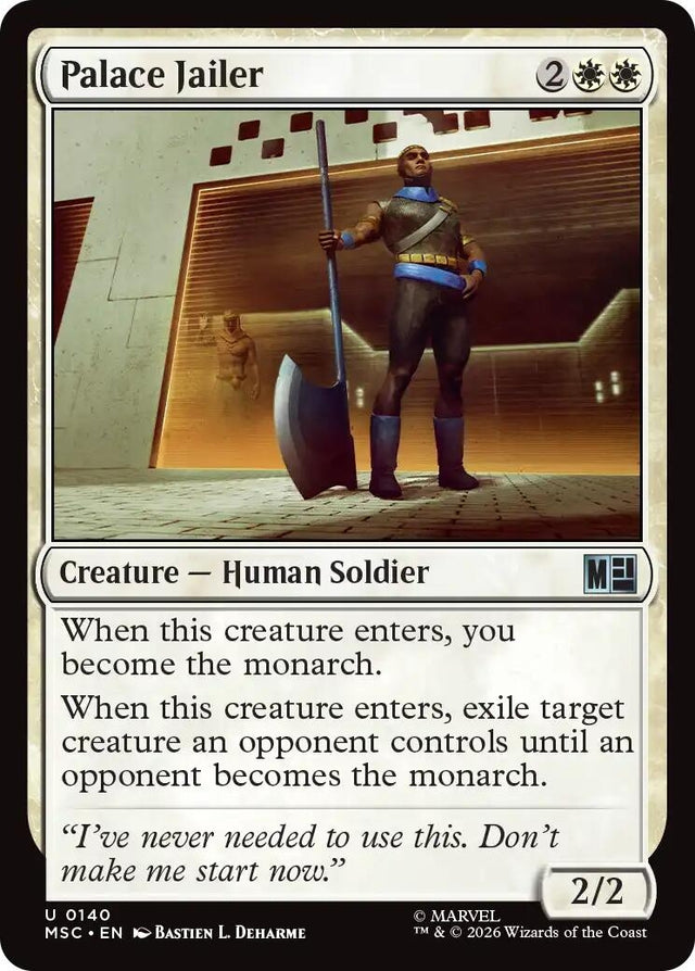 Image for Palace Jailer (Surge Foil) (140) (Foil) (Commander: Marvel Super Heroes) (MSC) - Magic: The Gathering