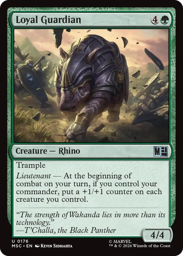 Image for Loyal Guardian (Surge Foil) (176) (Foil) (Commander: Marvel Super Heroes) (MSC) - Magic: The Gathering