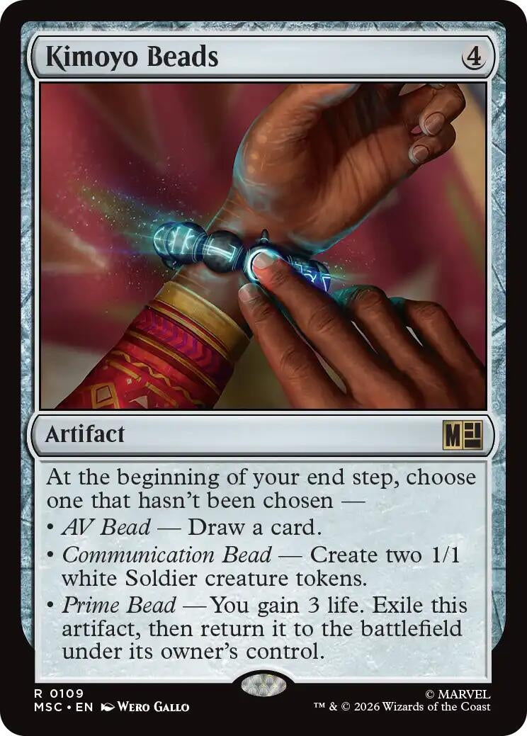 Image for Kimoyo Beads (Surge Foil) (109) (Foil) (Commander: Marvel Super Heroes) (MSC) - Magic: The Gathering