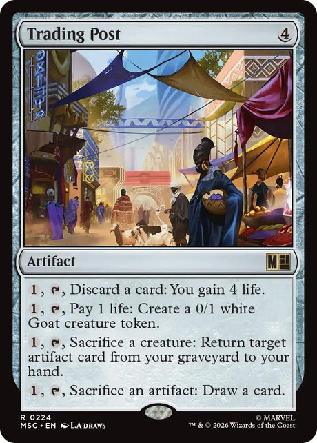 Image for Trading Post (Surge Foil) (224) (Foil) (Commander: Marvel Super Heroes) (MSC) - Magic: The Gathering
