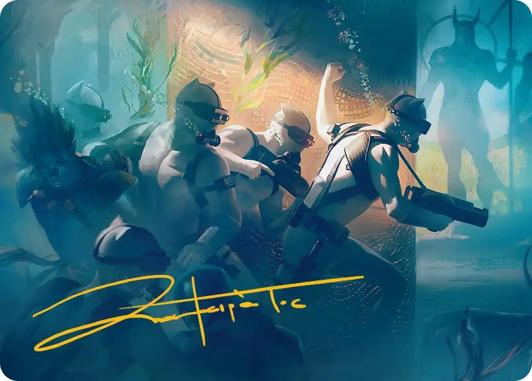 Image for Martial Coup Art Card (Gold-Stamped Signature) (39) (Art Series: Marvel Super Heroes) (AAMSH) - Magic: The Gathering