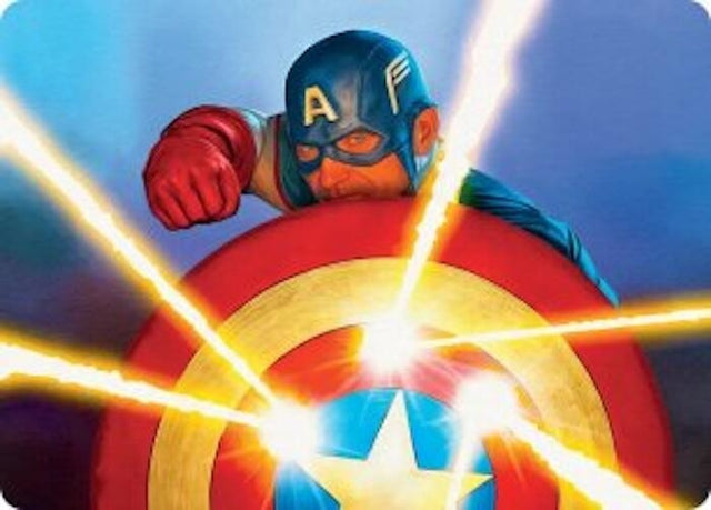 Image for Captain's Defense Art Card (41) (Art Series: Marvel Super Heroes) (AAMSH) - Magic: The Gathering
