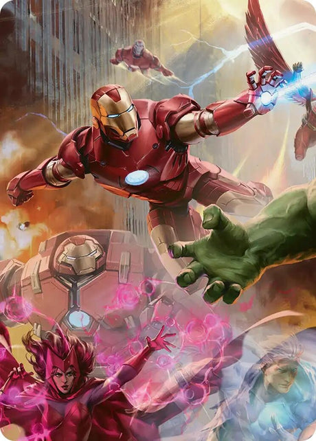 Image for Iron Man, Futurist Paragon Art Card (1) (Art Series: Marvel Super Heroes) (AAMSH) - Magic: The Gathering