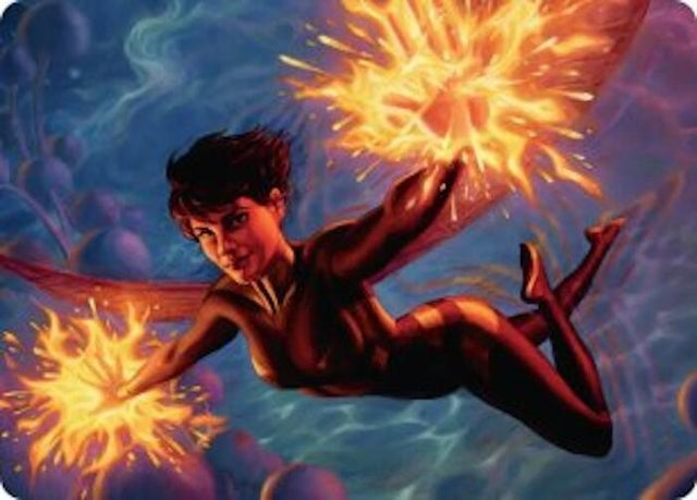Image for The Wasp, Winsome Avenger Art Card (32) (Art Series: Marvel Super Heroes) (AAMSH) - Magic: The Gathering