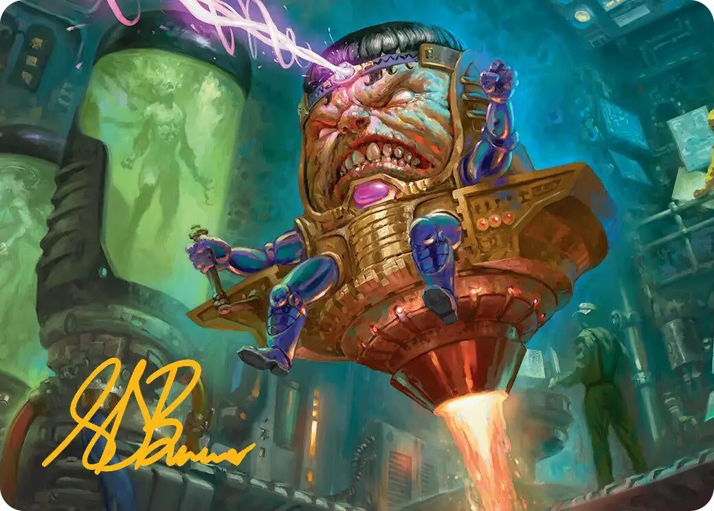 Image for M.O.D.O.K. Art Card (Gold-Stamped Signature) (9) (Art Series: Marvel Super Heroes) (AAMSH) - Magic: The Gathering