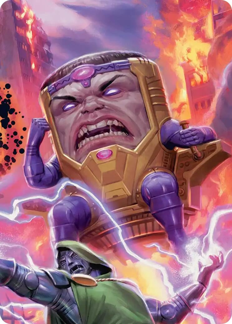 Image for M.O.D.O.K., Evil Intellect Art Card (9) (Art Series: Marvel Super Heroes) (AAMSH) - Magic: The Gathering
