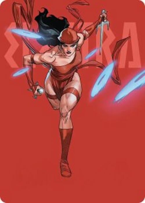 Image for Elektra, Daughter of the Hand (25) (Art Series: Marvel Super Heroes) (AAMSH) - Magic: The Gathering