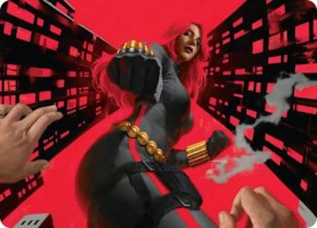 Image for Black Widow, Deadly Hunter Art Card (42) (Art Series: Marvel Super Heroes) (AAMSH) - Magic: The Gathering