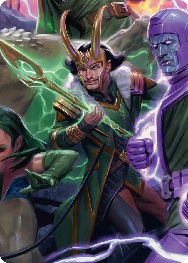 Image for Loki, God of Lies Art Card (12) (Art Series: Marvel Super Heroes) (AAMSH) - Magic: The Gathering