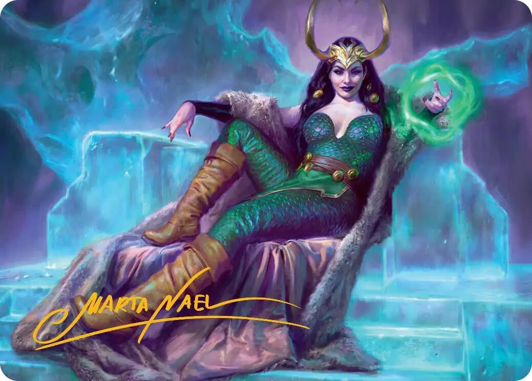 Image for Lady Loki, Agent of Chaos Art Card (Gold-Stamped Signature) (33) (Art Series: Marvel Super Heroes) (AAMSH) - Magic: The Gathering