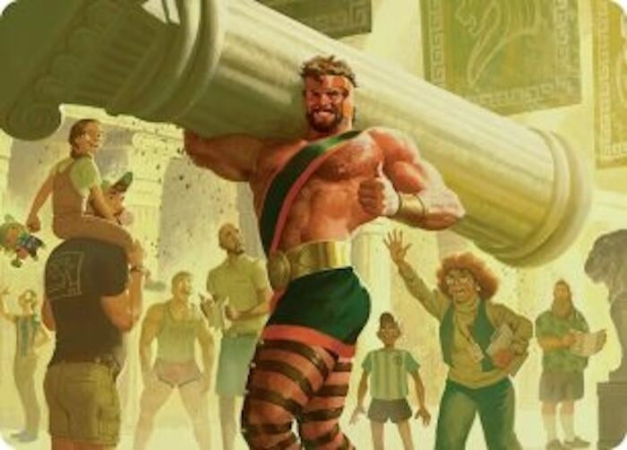 Image for Hercules, Prince of Power Art Card (13) (Art Series: Marvel Super Heroes) (AAMSH) - Magic: The Gathering