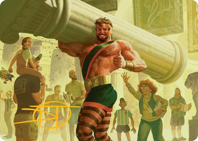 Image for Hercules, Prince of Power Art Card (Gold-Stamped Signature) (13) (Art Series: Marvel Super Heroes) (AAMSH) - Magic: The Gathering