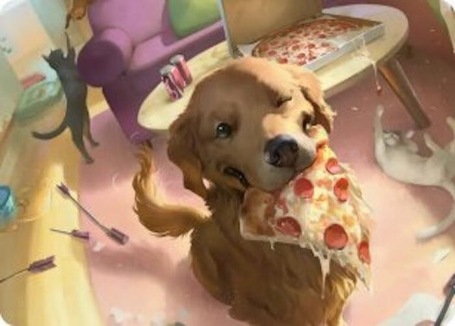 Image for Lucky the Pizza Dog Art Card (44) (Art Series: Marvel Super Heroes) (AAMSH) - Magic: The Gathering