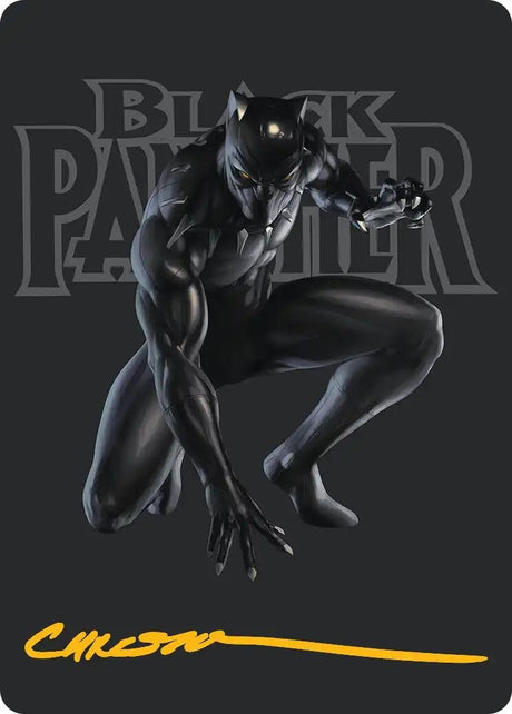Image for Black Panther, Hope Enduring Art Card (Gold-Stamped Signature) (27) (Art Series: Marvel Super Heroes) (AAMSH) - Magic: The Gathering
