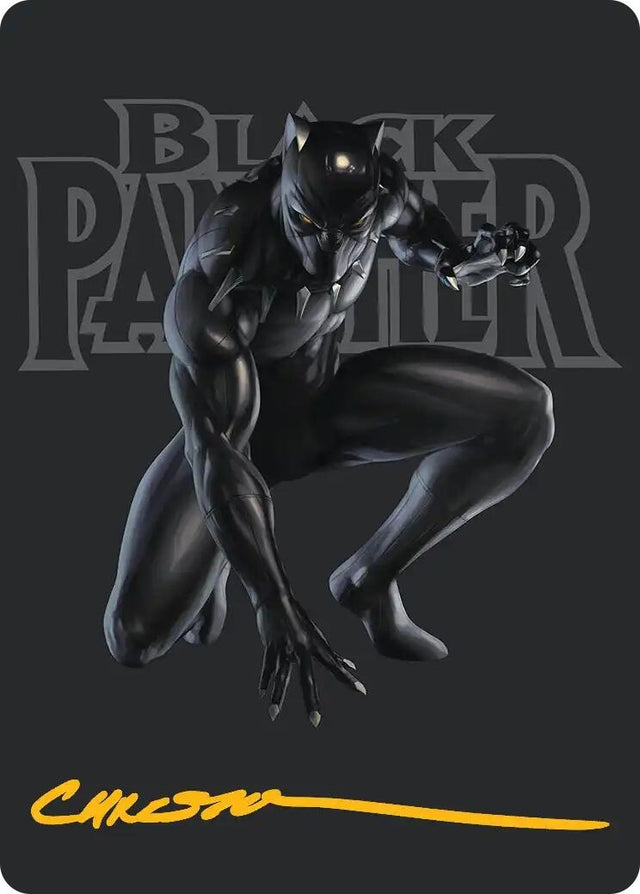 Image for Black Panther, Hope Enduring Art Card (Gold-Stamped Signature) (27) (Art Series: Marvel Super Heroes) (AAMSH) - Magic: The Gathering
