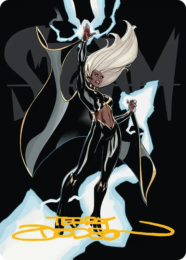 Image for Storm, Windrider Art Card (Gold-Stamped Signature) (30) (Art Series: Marvel Super Heroes) (AAMSH) - Magic: The Gathering