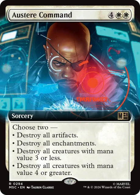 Image for Austere Command (Extended Art) (294) (Commander: Marvel Super Heroes) (MSC) - Magic: The Gathering