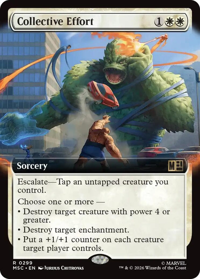 Image for Collective Effort (Extended Art) (299) (Foil) (Commander: Marvel Super Heroes) (MSC) - Magic: The Gathering