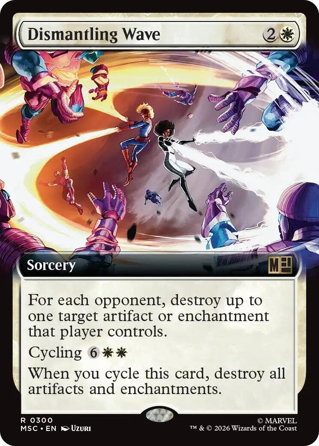 Image for Dismantling Wave (Extended Art) (300) (Foil) (Commander: Marvel Super Heroes) (MSC) - Magic: The Gathering