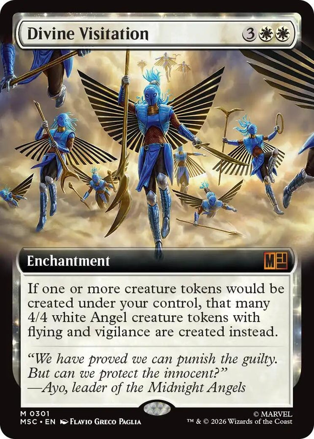 Image for Divine Visitation (Extended Art) (301) (Commander: Marvel Super Heroes) (MSC) - Magic: The Gathering