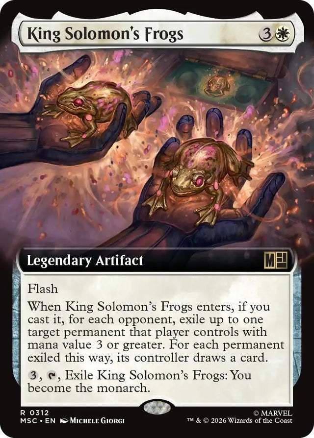 Image for King Solomon's Frogs (Extended Art) (312) (Commander: Marvel Super Heroes) (MSC) - Magic: The Gathering