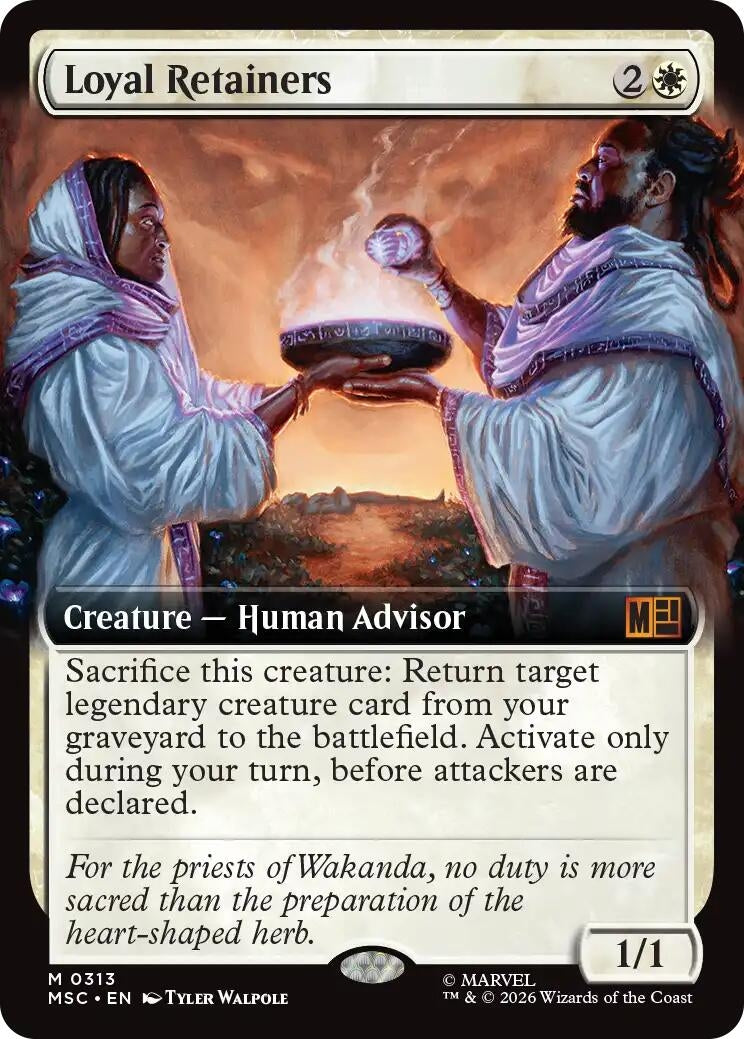 Image for Loyal Retainers (Extended Art) (313) (Commander: Marvel Super Heroes) (MSC) - Magic: The Gathering