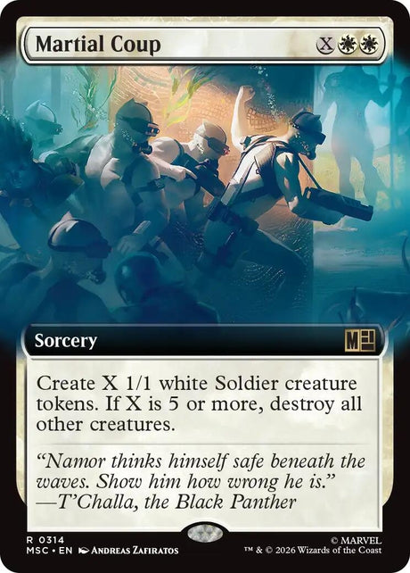 Image for Martial Coup (Extended Art) (314) (Commander: Marvel Super Heroes) (MSC) - Magic: The Gathering