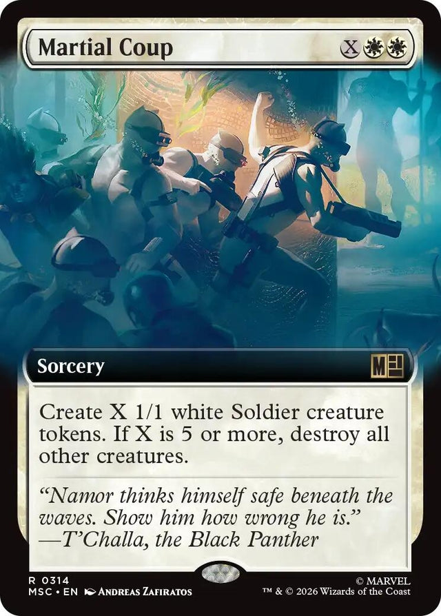 Image for Martial Coup (Extended Art) (314) (Commander: Marvel Super Heroes) (MSC) - Magic: The Gathering