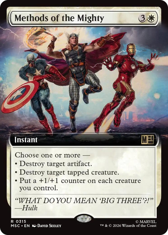 Image for Methods of the Mighty (Extended Art) (315) (Commander: Marvel Super Heroes) (MSC) - Magic: The Gathering