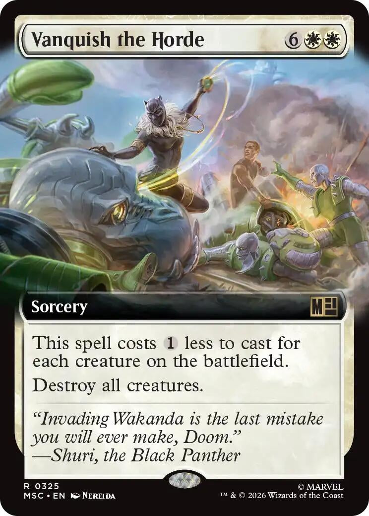 Image for Vanquish the Horde (Extended Art) (325) (Commander: Marvel Super Heroes) (MSC) - Magic: The Gathering