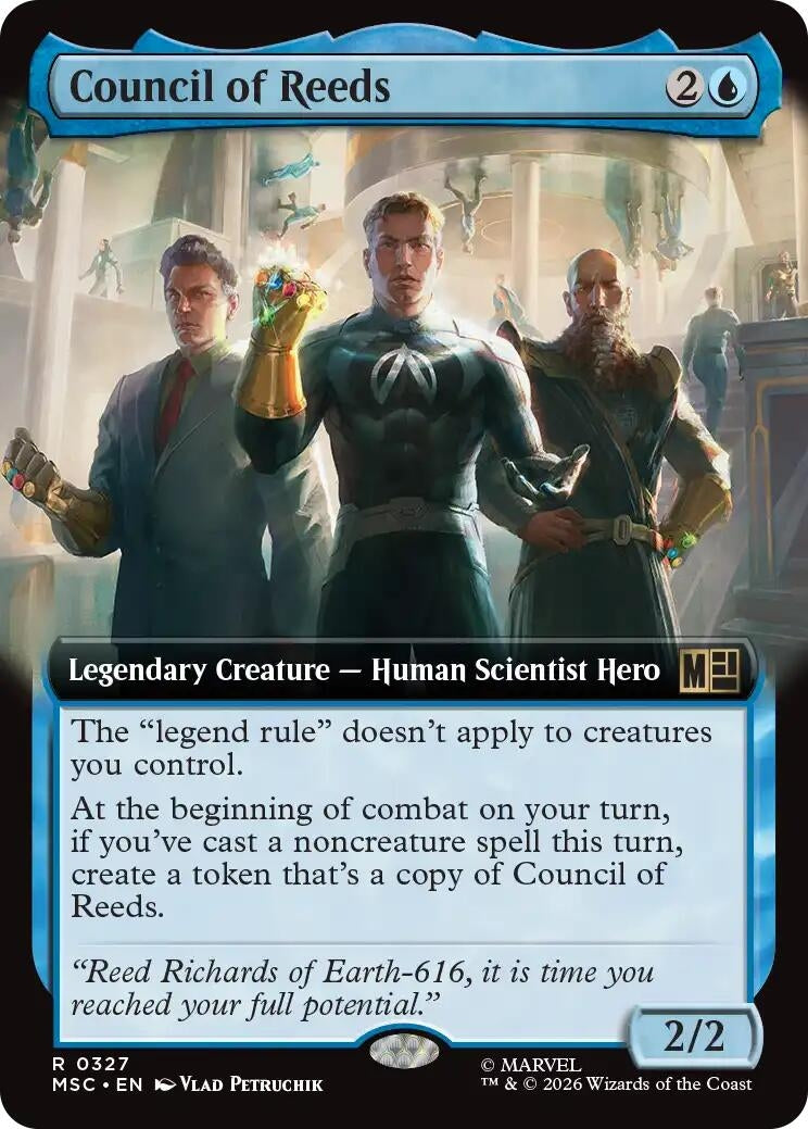 Image for Council of Reeds (Extended Art) (327) (Foil) (Commander: Marvel Super Heroes) (MSC) - Magic: The Gathering