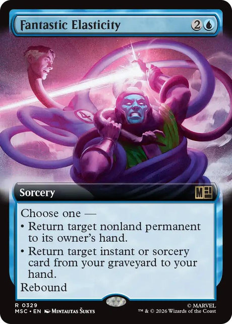 Image for Fantastic Elasticity (Extended Art) (329) (Foil) (Commander: Marvel Super Heroes) (MSC) - Magic: The Gathering