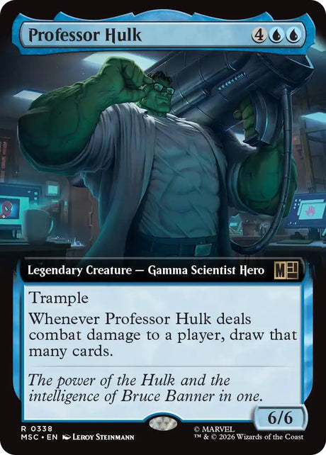 Image for Professor Hulk (Extended Art) (338) (Foil) (Commander: Marvel Super Heroes) (MSC) - Magic: The Gathering