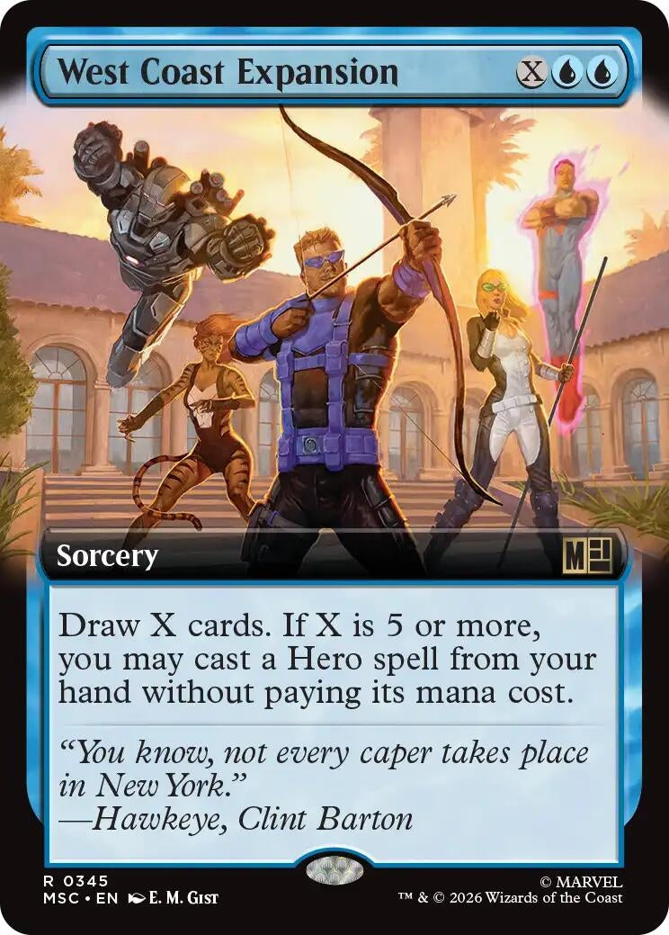 Image for West Coast Expansion (Extended Art) (345) (Commander: Marvel Super Heroes) (MSC) - Magic: The Gathering