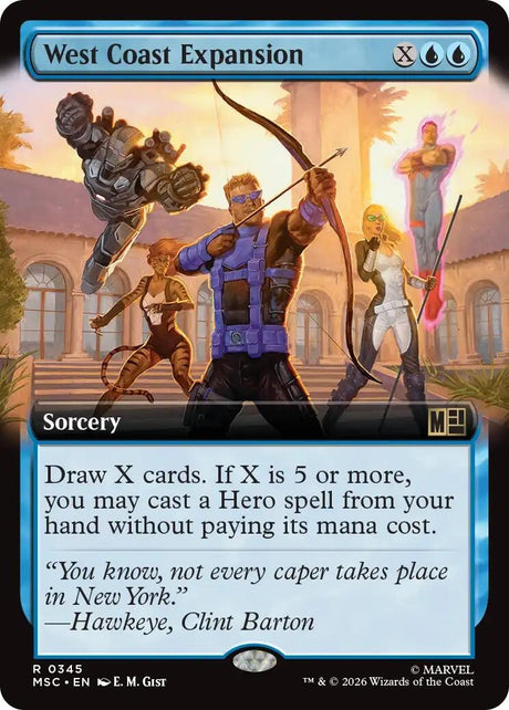 Image for West Coast Expansion (Extended Art) (345) (Commander: Marvel Super Heroes) (MSC) - Magic: The Gathering