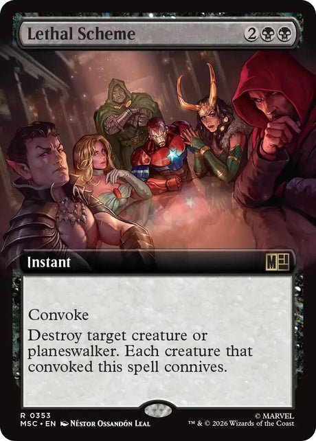 Image for Lethal Scheme (Extended Art) (353) (Foil) (Commander: Marvel Super Heroes) (MSC) - Magic: The Gathering