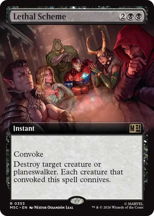 Image for Lethal Scheme (Extended Art) (353) (Foil) (Commander: Marvel Super Heroes) (MSC) - Magic: The Gathering