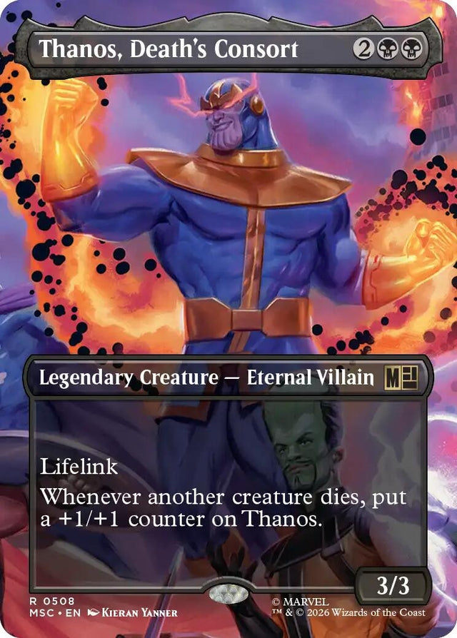 Image for Thanos, Death's Consort (Borderless) (508) (Foil) (Commander: Marvel Super Heroes) (MSC) - Magic: The Gathering
