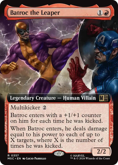 Image for Batroc the Leaper (Extended Art) (357) (Foil) (Commander: Marvel Super Heroes) (MSC) - Magic: The Gathering