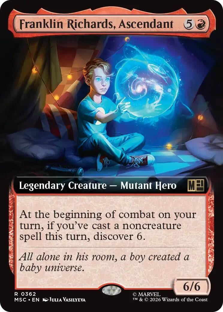Image for Franklin Richards, Ascendant (Extended Art) (362) (Commander: Marvel Super Heroes) (MSC) - Magic: The Gathering