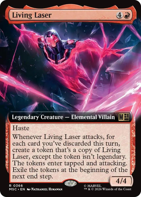 Image for Living Laser (Extended Art) (366) (Foil) (Commander: Marvel Super Heroes) (MSC) - Magic: The Gathering