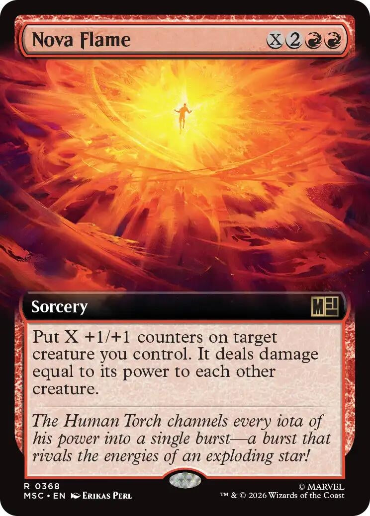 Image for Nova Flame (Extended Art) (368) (Foil) (Commander: Marvel Super Heroes) (MSC) - Magic: The Gathering