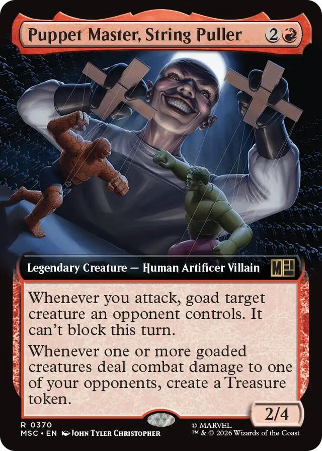 Image for Puppet Master, String Puller (Extended Art) (370) (Foil) (Commander: Marvel Super Heroes) (MSC) - Magic: The Gathering