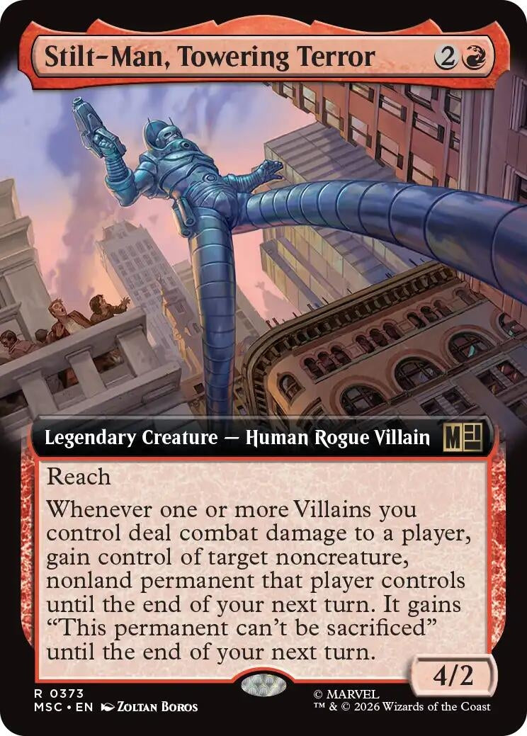 Image for Stilt-Man, Towering Terror (Extended Art) (373) (Commander: Marvel Super Heroes) (MSC) - Magic: The Gathering