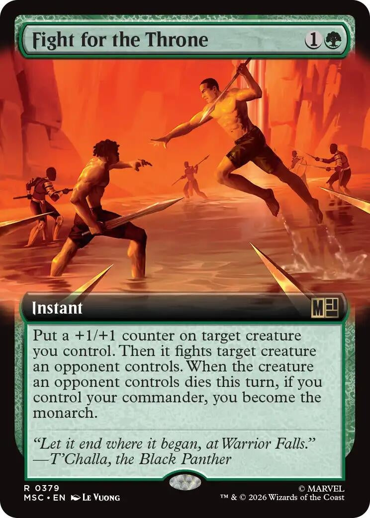 Image for Fight for the Throne (Extended Art) (379) (Foil) (Commander: Marvel Super Heroes) (MSC) - Magic: The Gathering
