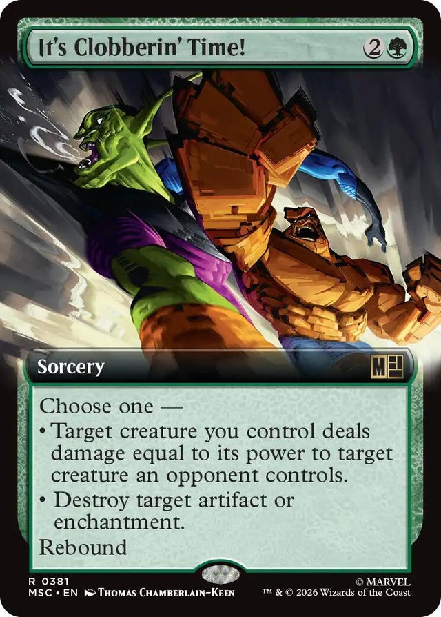 Image for It's Clobberin' Time! (Extended Art) (381) (Foil) (Commander: Marvel Super Heroes) (MSC) - Magic: The Gathering