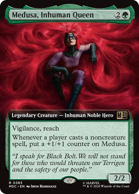 Image for Medusa, Inhuman Queen (Extended Art) (383) (Foil) (Commander: Marvel Super Heroes) (MSC) - Magic: The Gathering