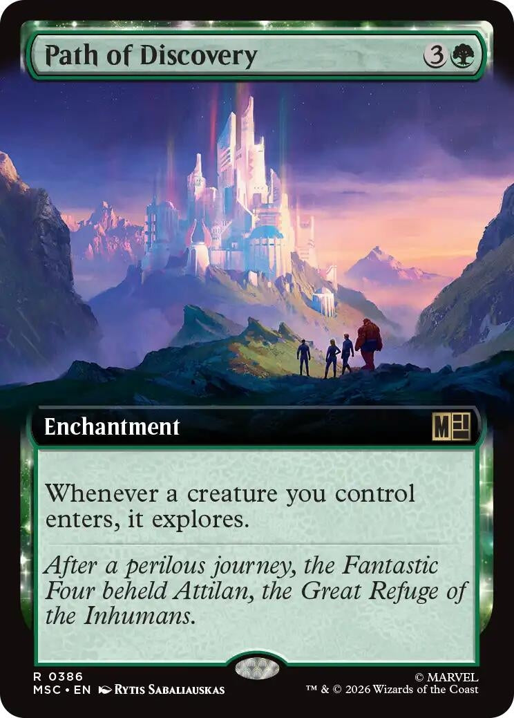 Image for Path of Discovery (Extended Art) (386) (Commander: Marvel Super Heroes) (MSC) - Magic: The Gathering