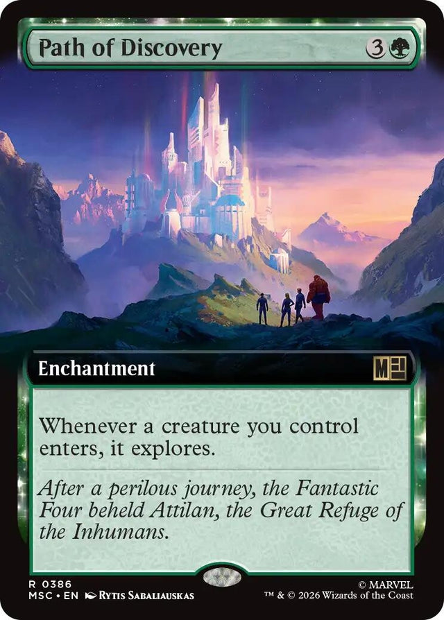 Image for Path of Discovery (Extended Art) (386) (Commander: Marvel Super Heroes) (MSC) - Magic: The Gathering